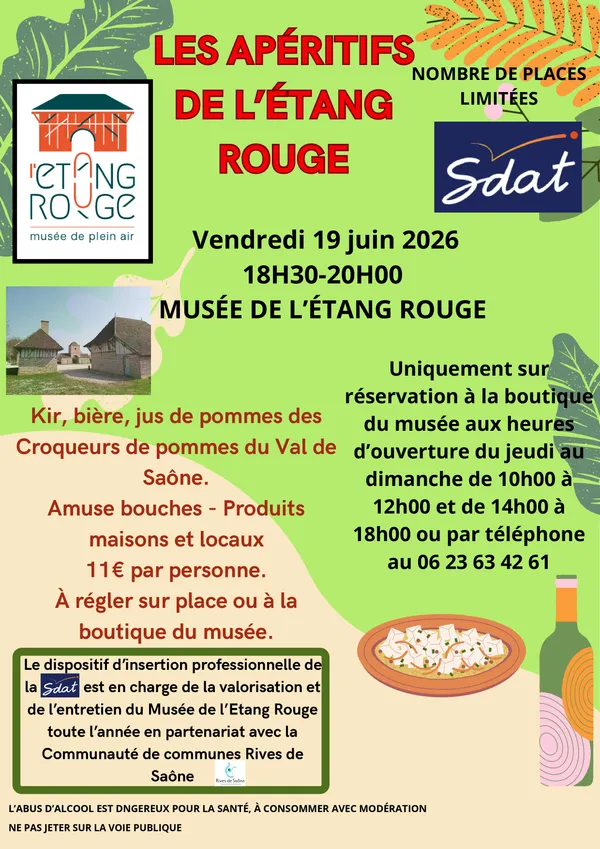 Les apéritifs de l'étang rouge