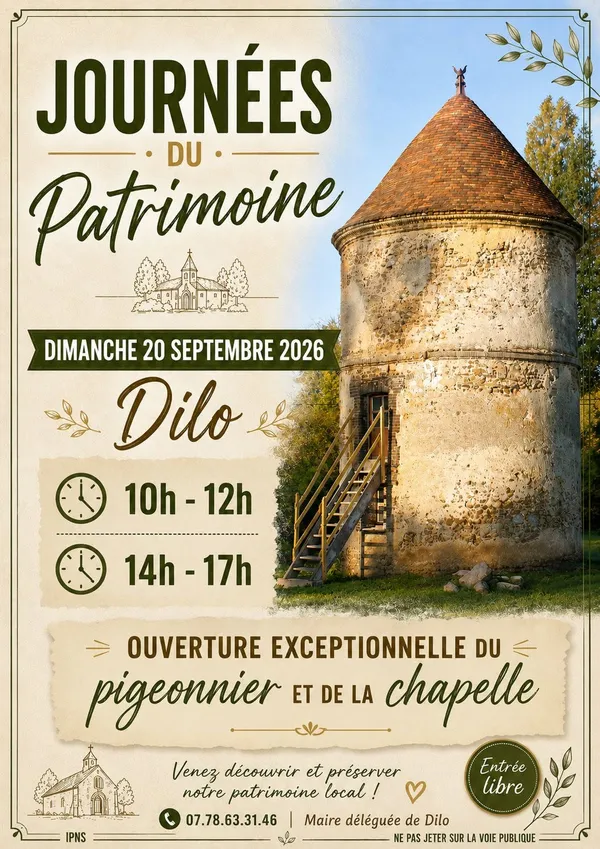 Pigeonnier et chapelle - Journées Européennes du Patrimoine