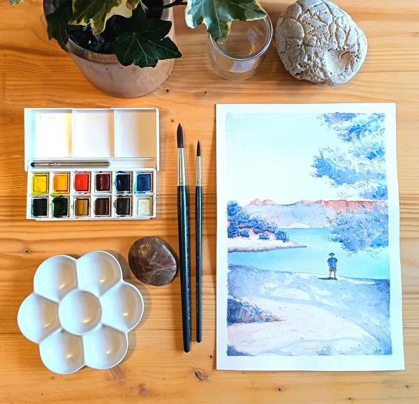 Atelier - Aquarelle, par Clémence Laparra-Py