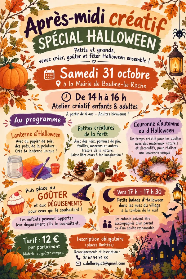 Atelier créatif spécial Halloween