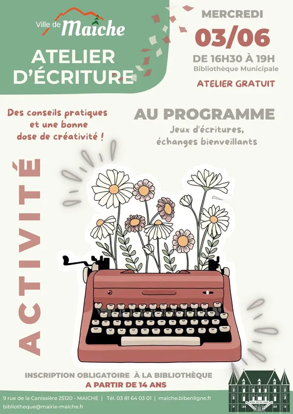 Atelier d'écriture