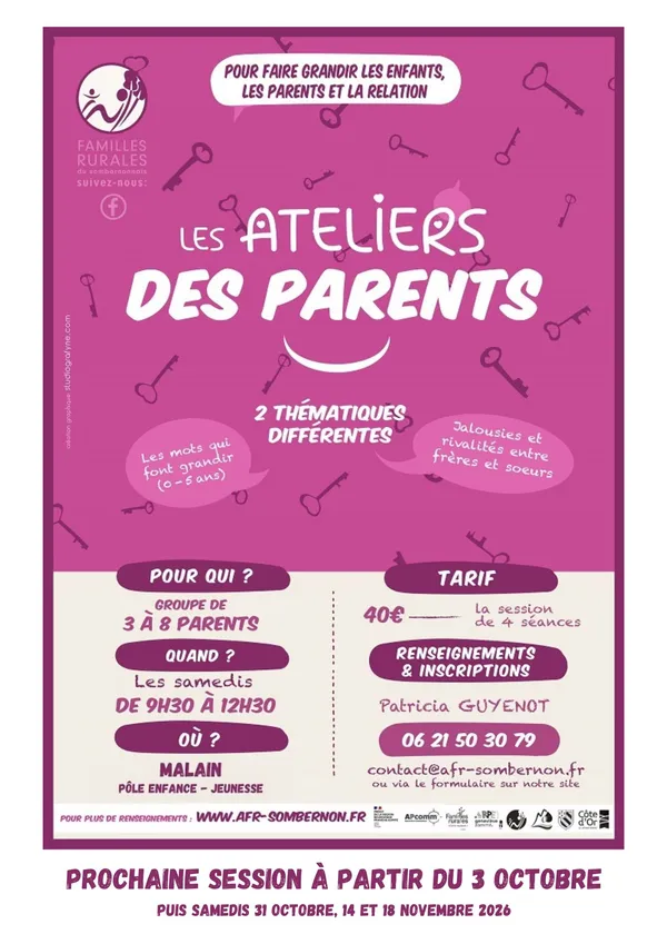Atelier des parents « Les mots qui font grandir »