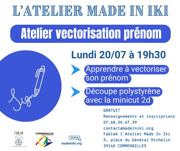 Atelier vectorisation prénom