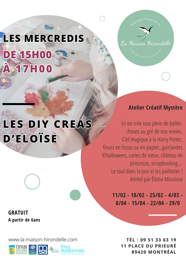Atelier DIY créas d'Éloïse