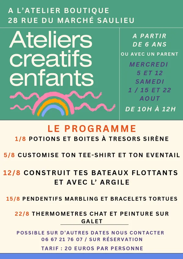 ATELIER PEINTURE ET CREATIF