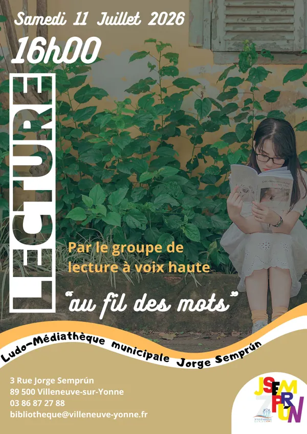 Lectures à voix haute, par le groupe "Au fil des mots"