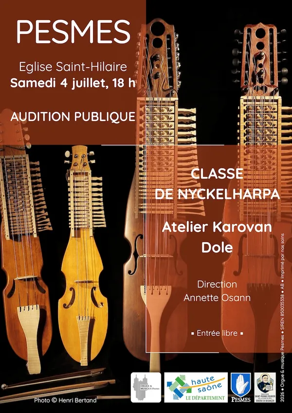 Audition annuelle de la classe de nyckelharpa de l’Atelier Karovan de Dole