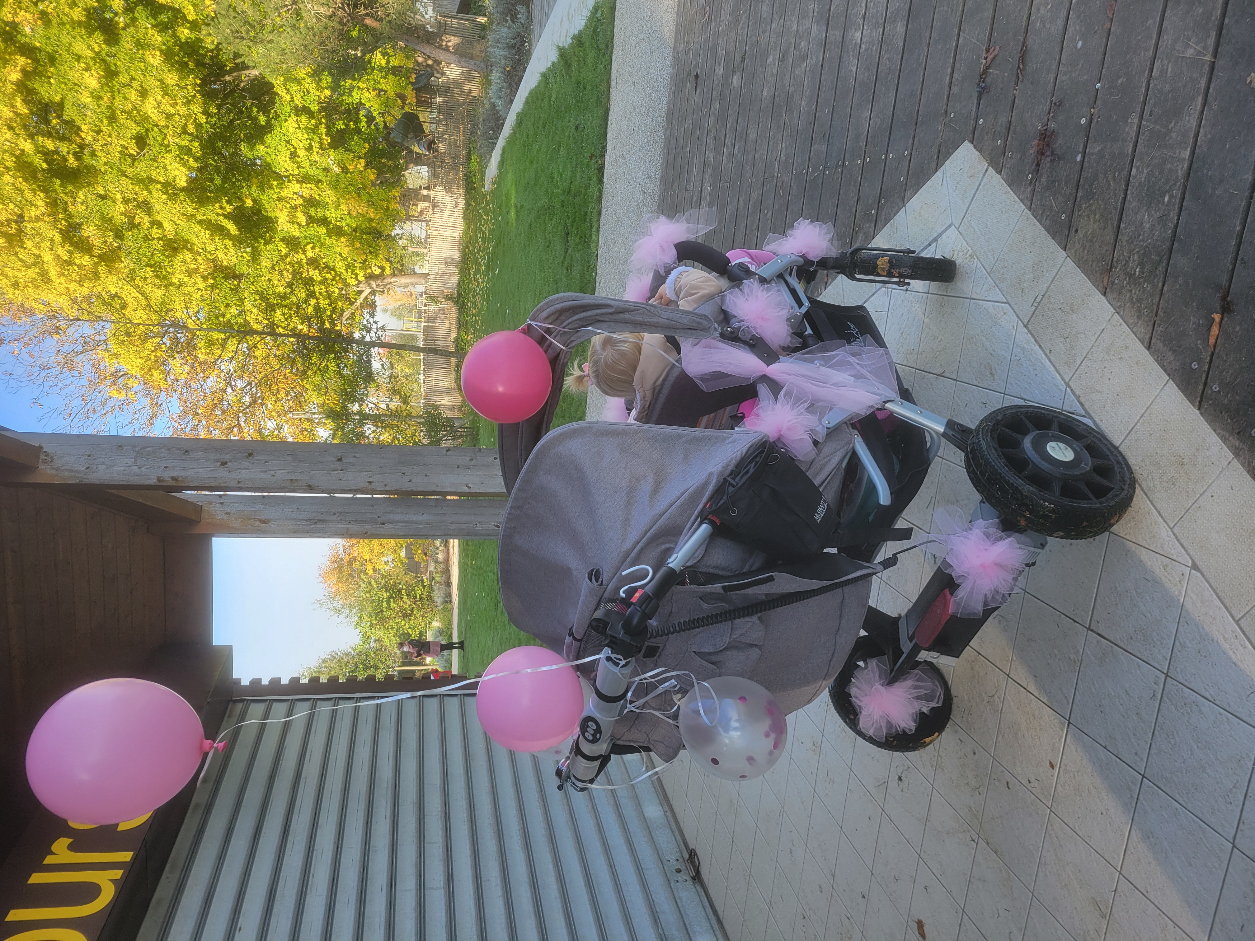 Balade en poussette Octobre rose