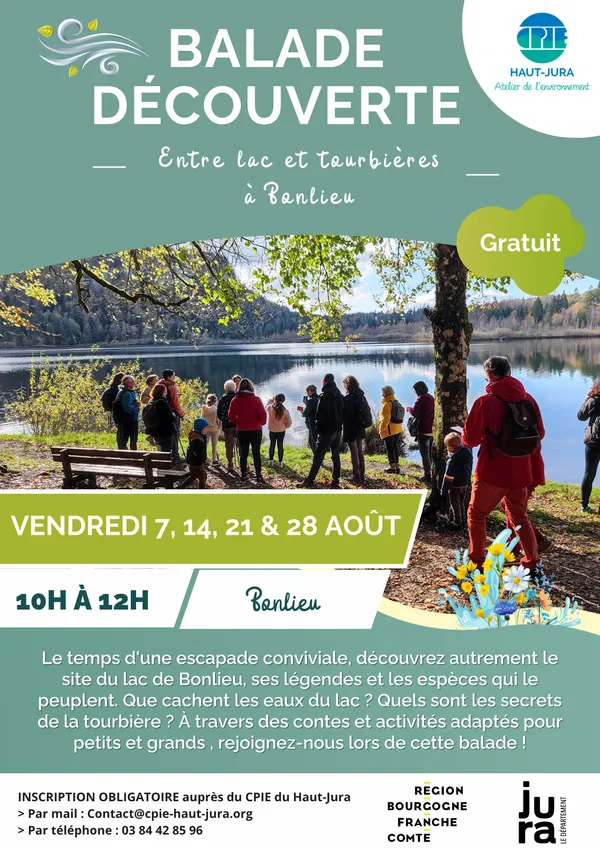 Balade à la découverte des Espaces Naturels Sensibles au Lac de Bonlieu