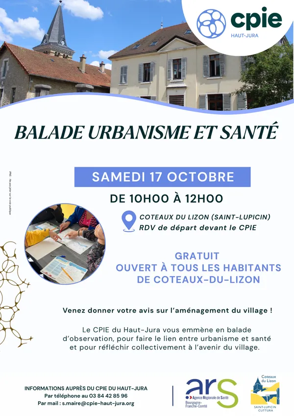 Balade urbanisme et santé - Discutons de l'avenir de Coteaux du Lizon !