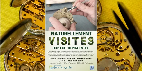 Naturellement visites : Visite commentée "horloger de père en fils"