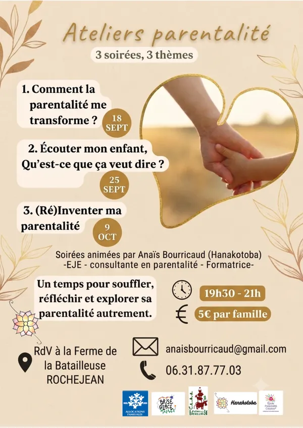 Ateliers Parentalité : Ec outer son enfant, qu'est-ce que ça veut dire ?