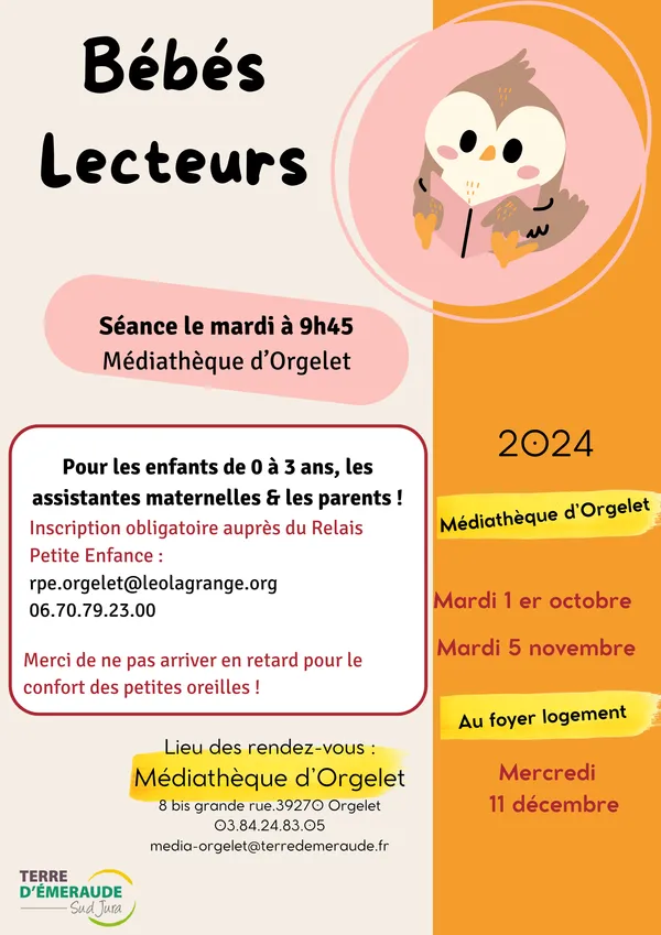 Bébés lecteurs à Orgelet 