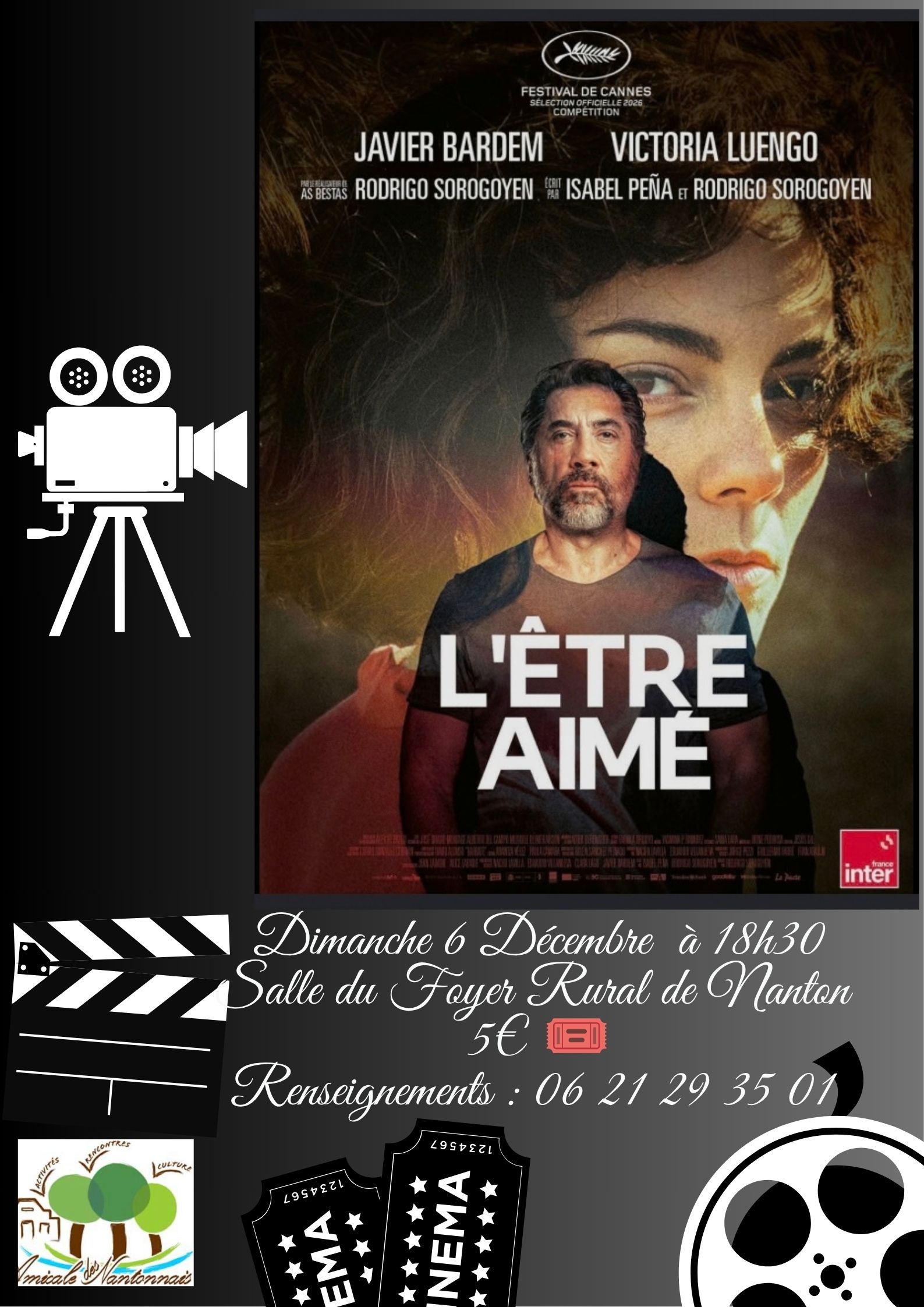 Projection film : L'être aimé