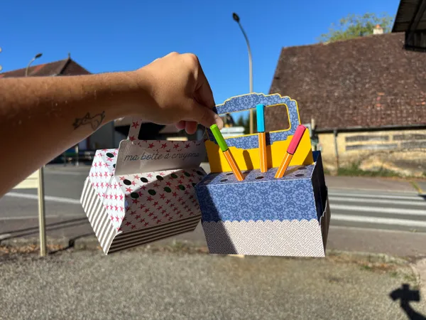 Atelier création d'une boîte à crayons