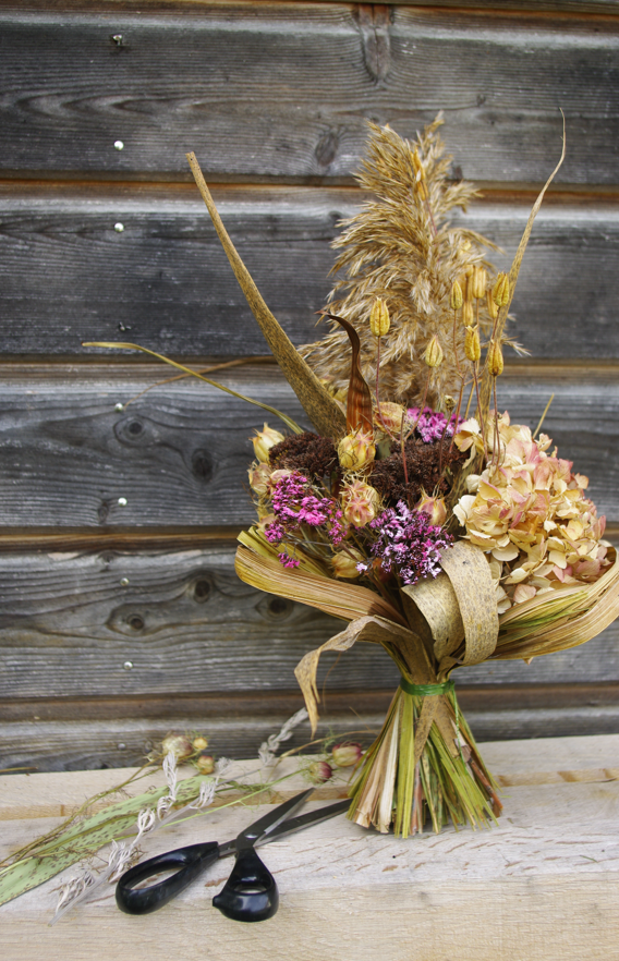 Confection d’un bouquet sec