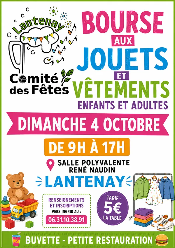 Bourse aux jouets et vêtements