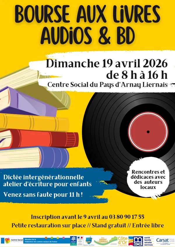 Bourse aux livres, audios et BD