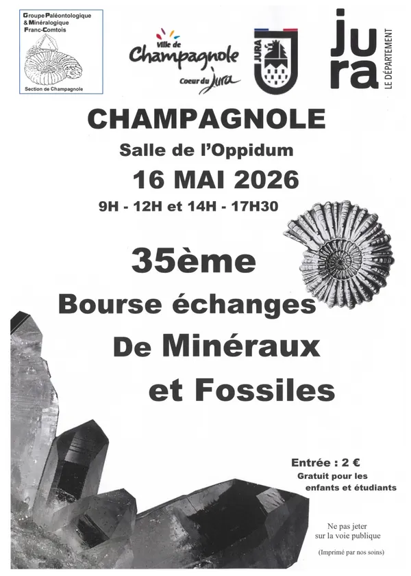 35ème bourse d'échanges de minéraux et fossiles