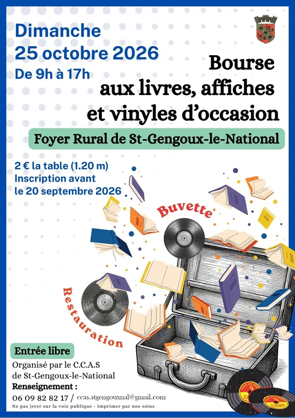 Bourse aux livres, affiches et vinyles
