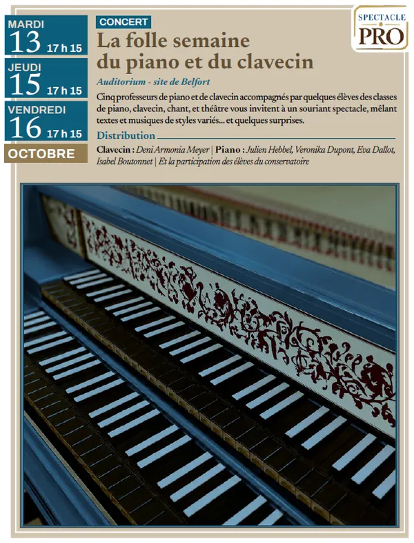 La folle semaine du piano et du clavecin