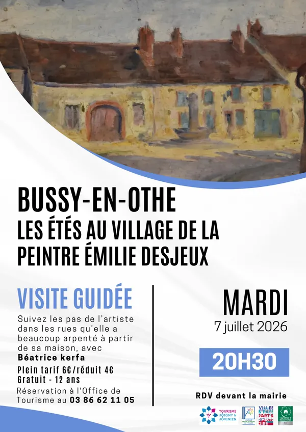 Visite guidée Bussy-en-Othe "Les étés au village de la peintre Émilie Desjeux"