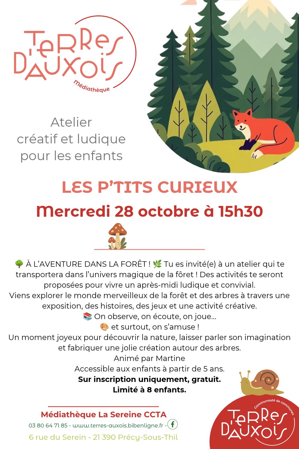 Atelier créatif Les p'tits curieux