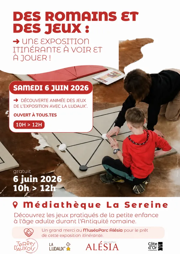 Mise en jeux en lien avec l'expo Des romains et des jeux
