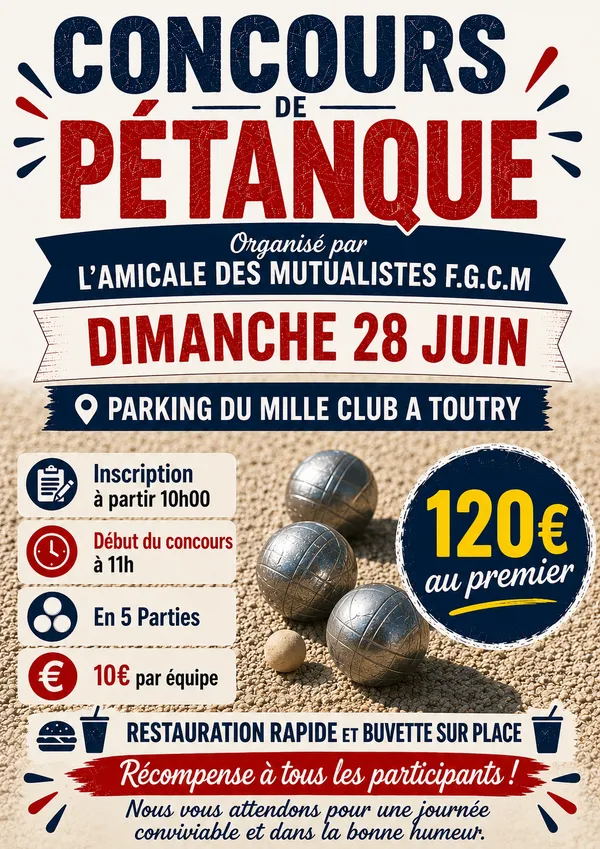 Concours de pétanque