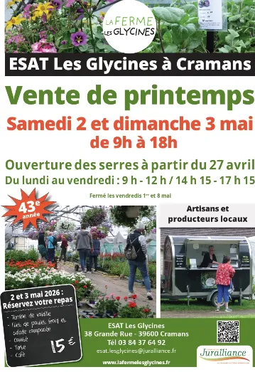 Vente horticole de printemps de l'ESAT de Cramans