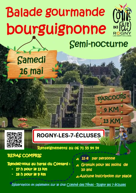 Balade gourmande Bourguignonne semi nocturne