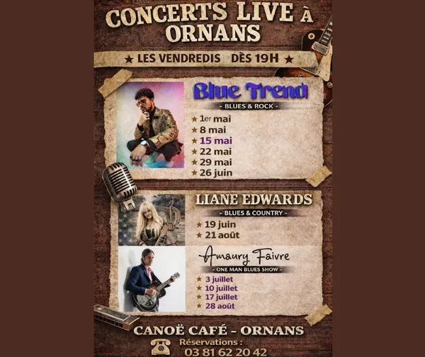 Concert Amaury Faivre au Canoë Café