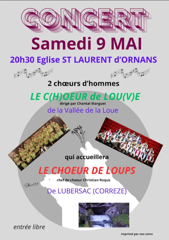 Concert 2 chœurs d'hommes