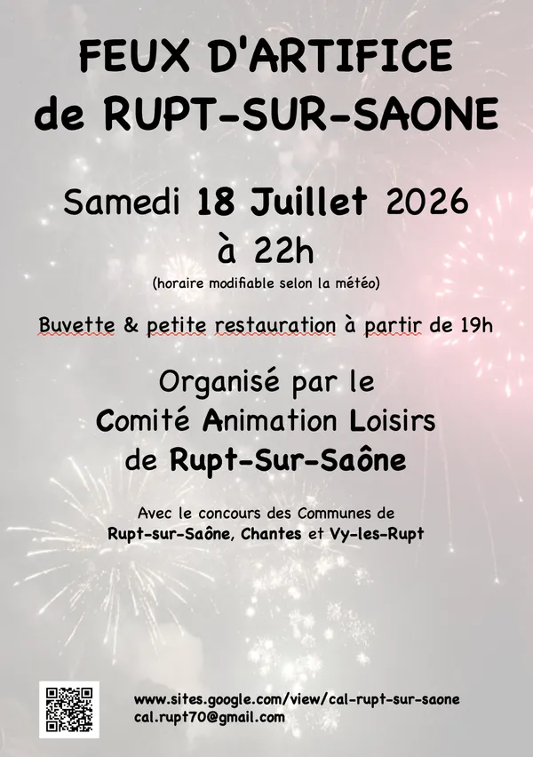 Feux d'artifice de Rupt-Sur-Saône