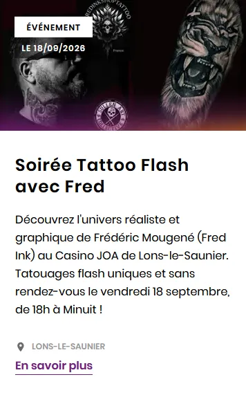 Soirée Tatoo Flash avec Fred