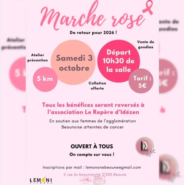 Marche rose 5km by Lemon One Fitness
