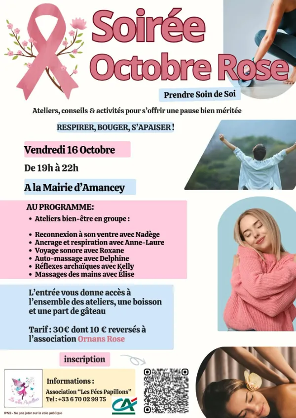 Soirée Octobre Rose : Prendre soin de soi