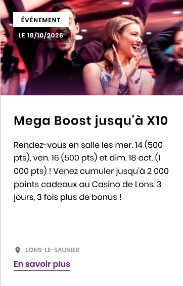 Mega Boost jusqu'à x10