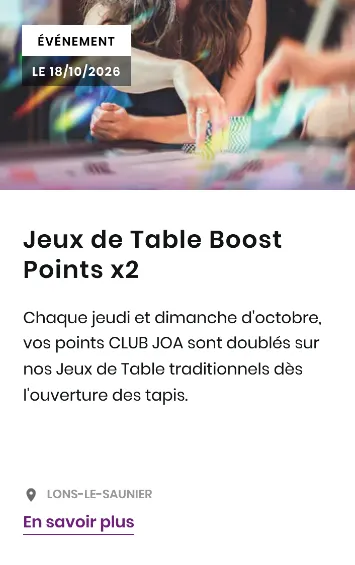 Jeux de Table Boost Points x2