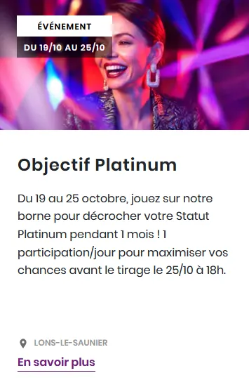 Objectif platinium