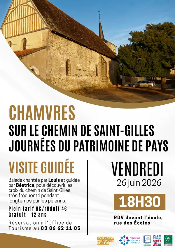 Journée du Patrimoine de Pays Chamvres "Sur le Chemin de Saint-Gilles"