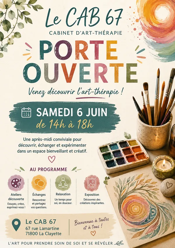 Portes ouvertes du cabinet d'art-thérapie
