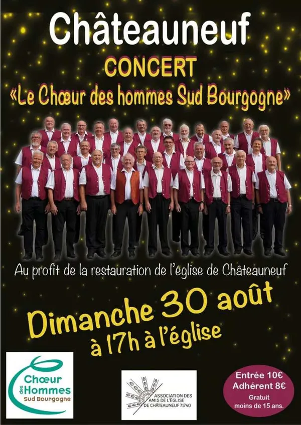 Concert du Chœur des Hommes Sud Bourgogne
