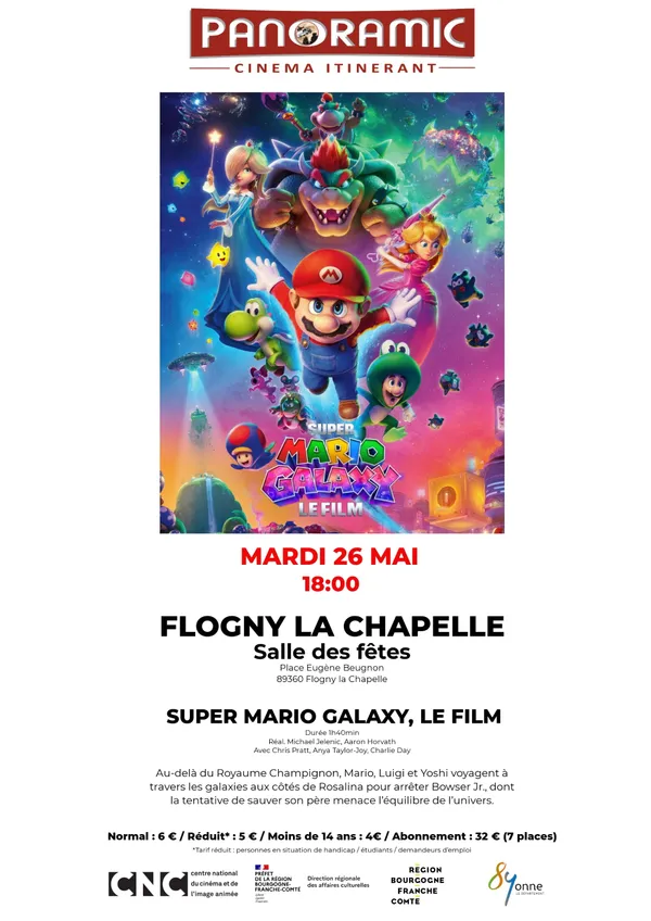 Projection : Super Mario Galaxy, le film
