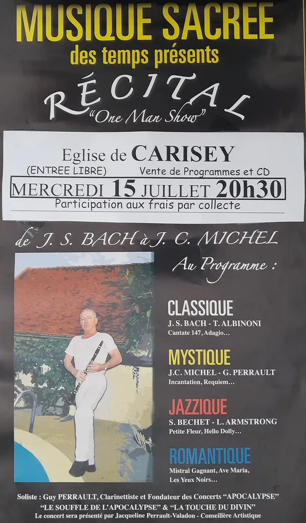 Musique sacrée des temps présents - Récital "One Man show"