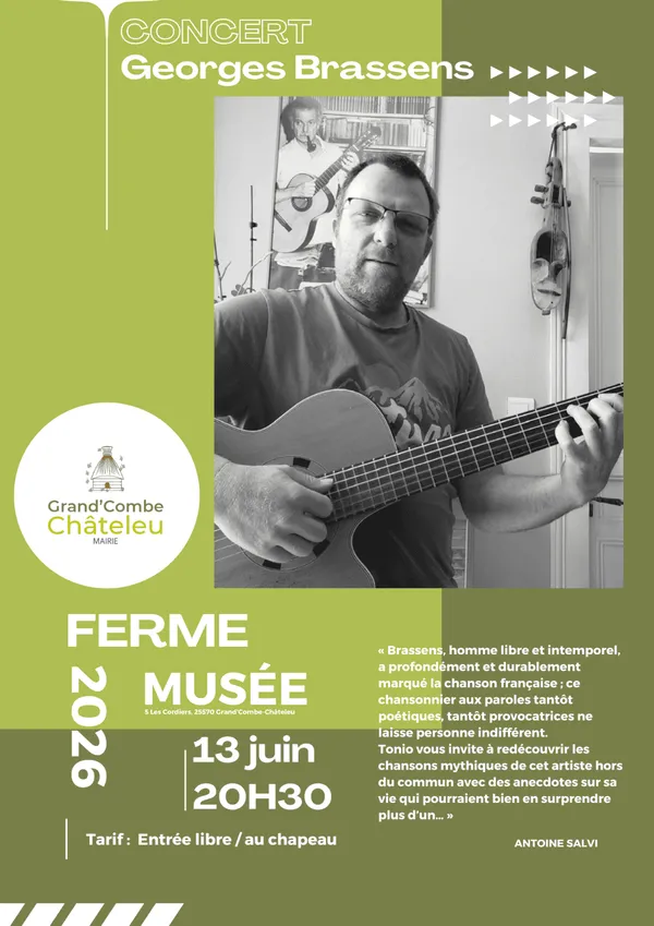 Concert - Antoine Salvi chante Brassens