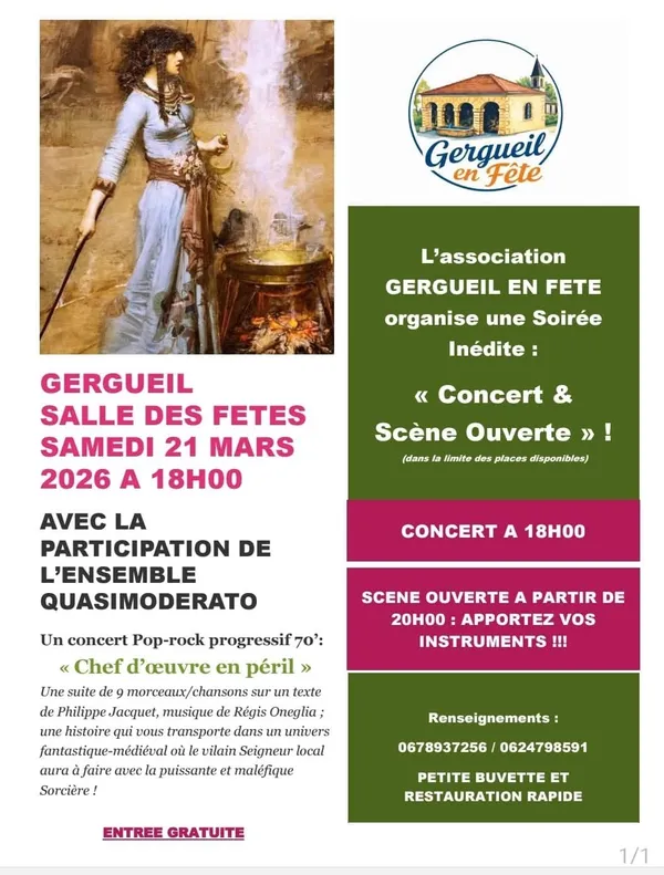Concert et scène ouverte