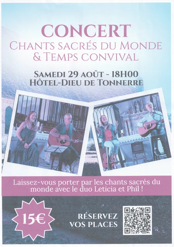 Concert Chants sacrés du monde et temps convivial