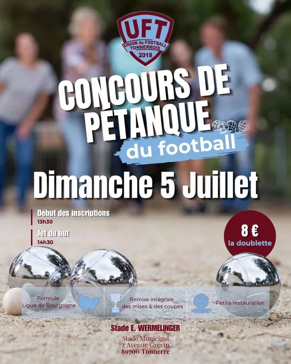 Concours de pétanque du football