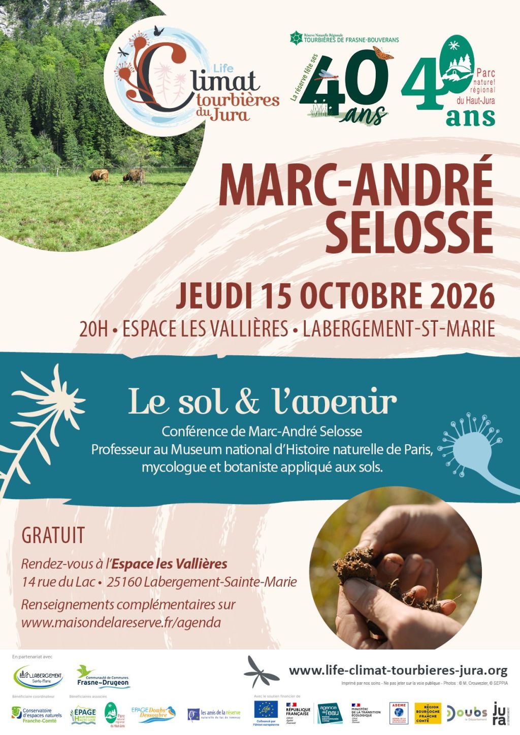 Conférence " Le sol & l'avenir" de Marc-André Selosse